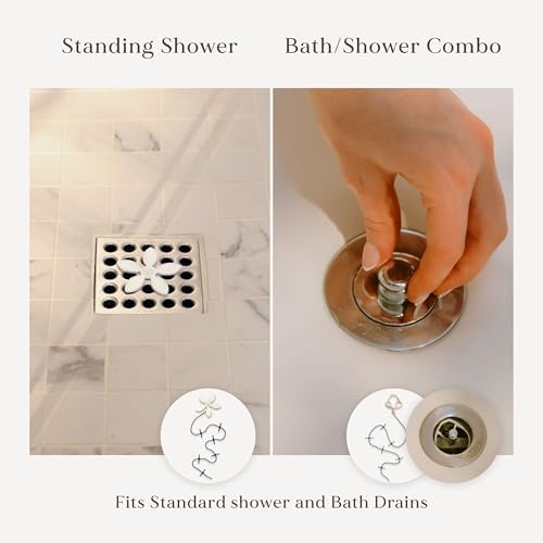 DrainWig White Disposable Sink Bathtub Drain Stopper Kit 4 Pack