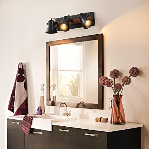 KEESFU 3 Light Track Lighting Kit Black