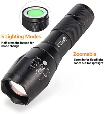 800 Lumens Tactical Flashlight