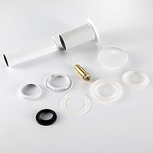 Gaosin Solid Brass White Bathroom Faucet Sink Drain Stopper
