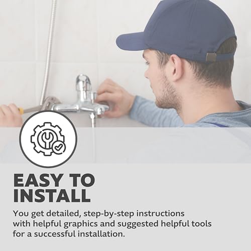 Waxman 8076200 Complete Handheld Shower Head White
