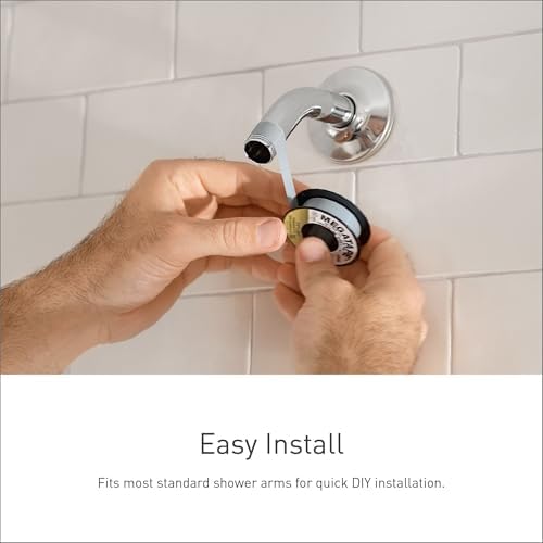 Muen Hydro Energetix Spot Resist Detachable Brushed Nickel Handheld Shower Head