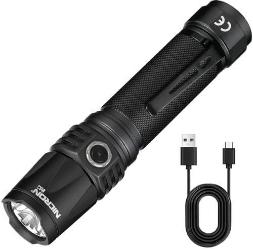 NICRON 1000 Lumens Rechargeable Tactical Flashlight