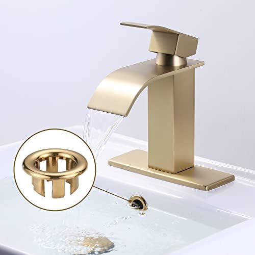 ARCORA 2 Pack Brushed Gold Sink Overflow Covers