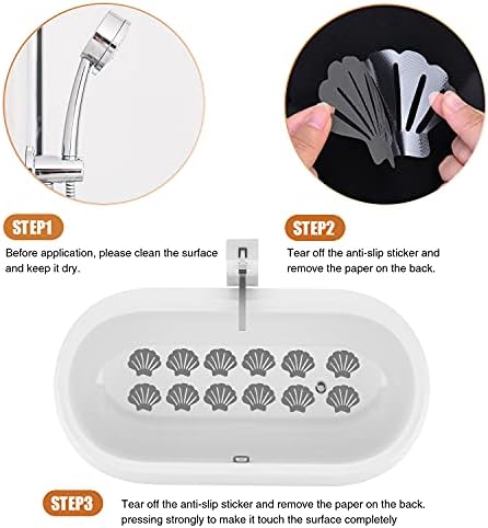 No Slip Bathtub Stickers Set 24 Piece