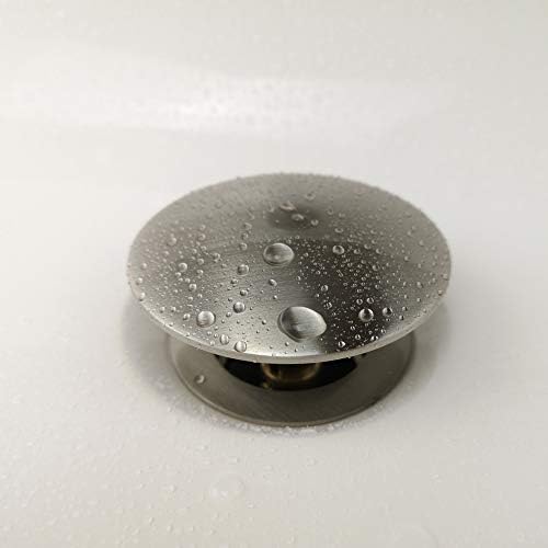 Purelux Bathroom Faucet Drain Stopper Overflow Brushed Nickel