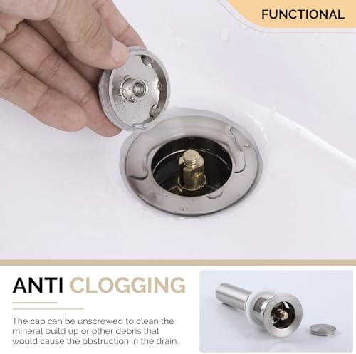 Angle Simple Pop Up Sink Drain with Overflow