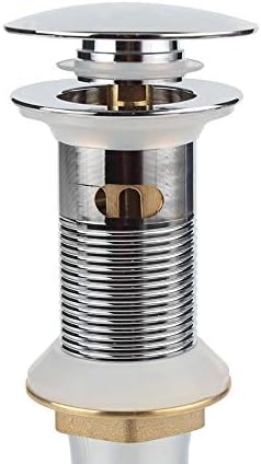 Pop Up Sink Drain with Overflow Chrome
