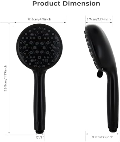 VANCOCO Premium Handheld shower head for Families