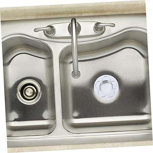 2pcs Bathtub Drain Anti Block Universal Sink Stopper Sturdy Easy to Clean Silver