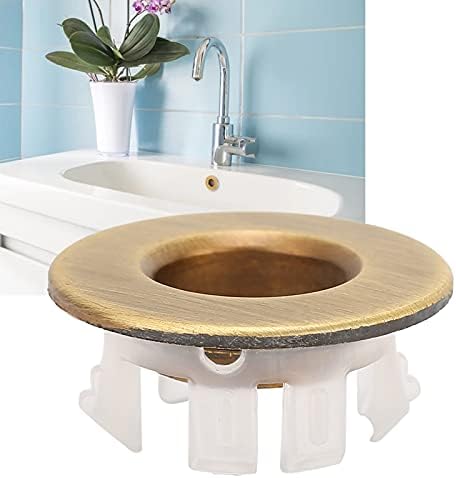 Sturdy Brass Sink Overflow Cover