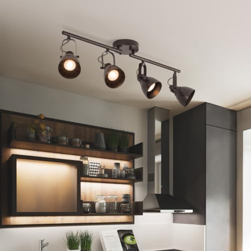 Bright warm sleek 4-light track kit