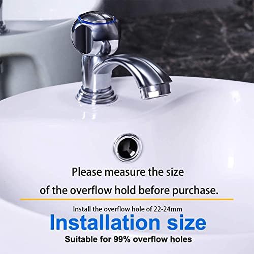 SKYPIA 3X Bathroom Kitchen Sink Overflow Cover Basin Tidy Insert Single