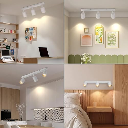 3 Way Track Lighting Kit with Rotatable Heads