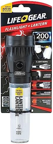 Life Gear LifeGear 78 200-Lumen Floating Flashlight and Lantern Red