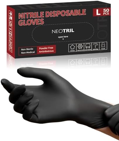 Durable Nitrile Gloves Latex-Free Puncture-Resistant