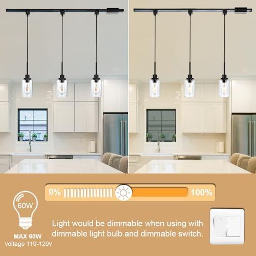 3-Pack H-Type Track Pendant Lights