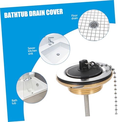 VILLCASE Copper bathtub drain cover