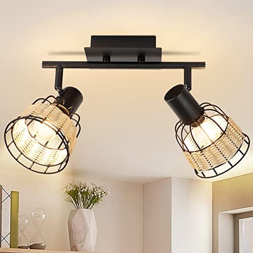 Vintage 2-Light LED Track Lighting Kit