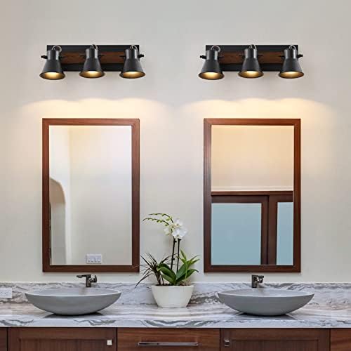 KEESFU 3 Light Track Lighting Kit Black