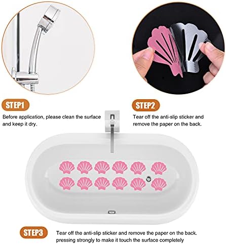 Non-Slip Bathtub Stickers 24PCS Shell Safety
