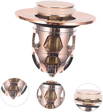 Gadpiparty Copper Sink bathtub Drain Stopper Rose Gold - Effortless Bath Solutions