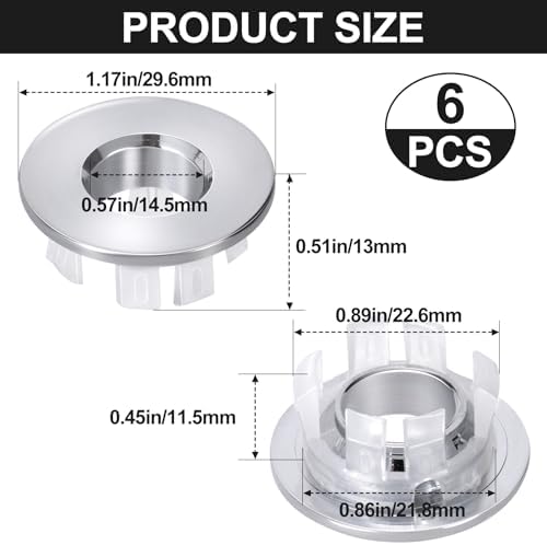 HINZIC 6-Pack Copper Overflow Drain Cover