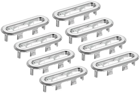 PATIKIL Silver Sink Overflow Cover 8Pcs