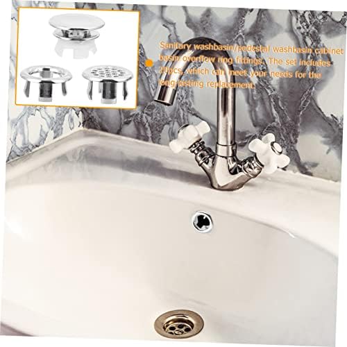 OSALADI 30 Pcs Overflow Hole Kitchen Sink Basin Trim Cover Set