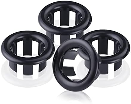 4-Piece Sink Overflow Ring Set Modern Durable Shatterproof Design Bathroom Kitchen Enhancement