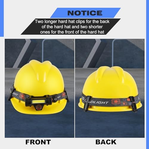 20-Piece Hard Hat Light Clips Safety Security