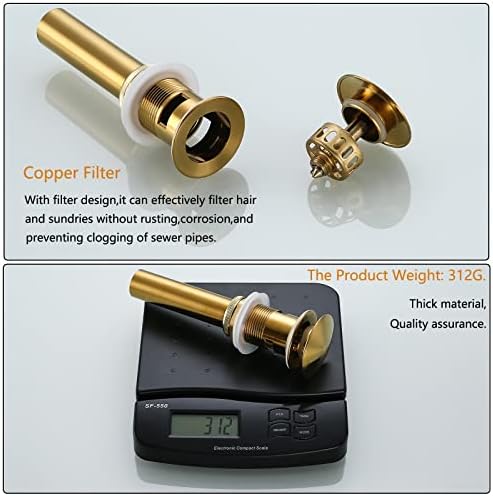 Bath Sink Drain Stopper with Overflow B_STYLE