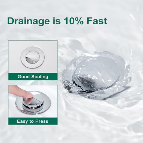 CREA Chrome Sink Drain Stopper