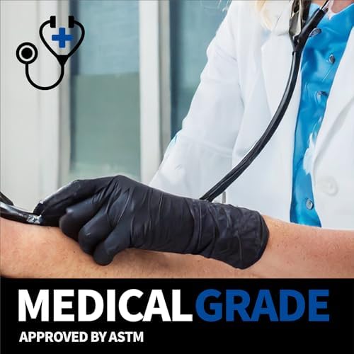Supmedic Nitrile Gloves Latex-Free Powder-Free for Medical Cooking