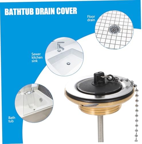Angoily Copper Sink Bathtub Drain Stopper Durable Easy to Install