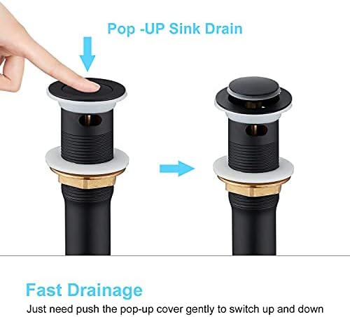 CREA 1 12 Pop-Up Sink Drain
