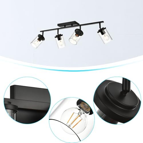 BONLICHT Rustic Industrial Ceiling Lighting Kit