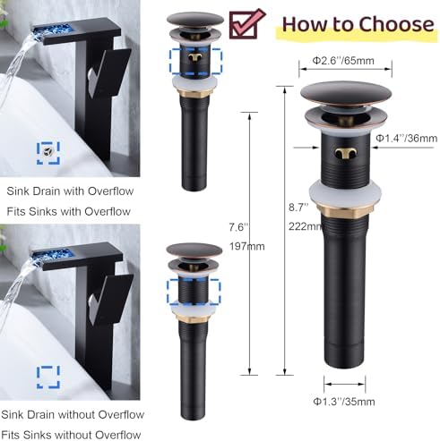 Bathroom Sink Drain Enhancer - Durable Effortless Overflow Stopper