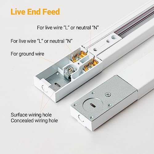 VANoopee 16-Light LED Track Lighting Kit