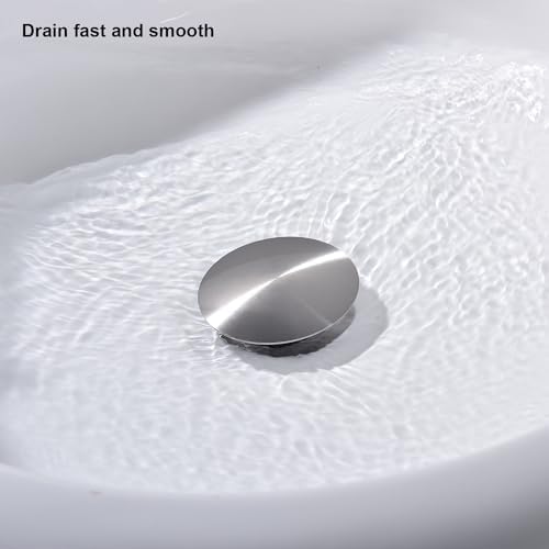Sturdy DrainStopper in Brushed Nickel for Efficient Flow without Overflow