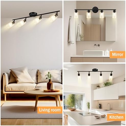 BoostArea 4-Light LED Track Lighting Kit