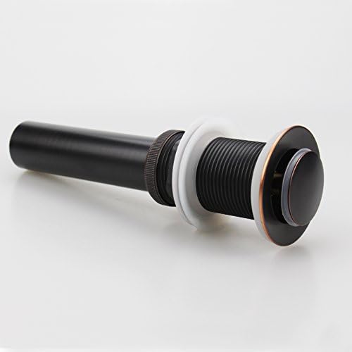 Durable Oil-Rubbed Bronze Sink Drain Stopper No Overflow 119 GPM Fit Install