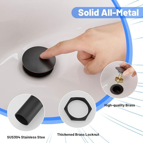 Bath Fix Pro Sink Drain Stopper for US Sinks