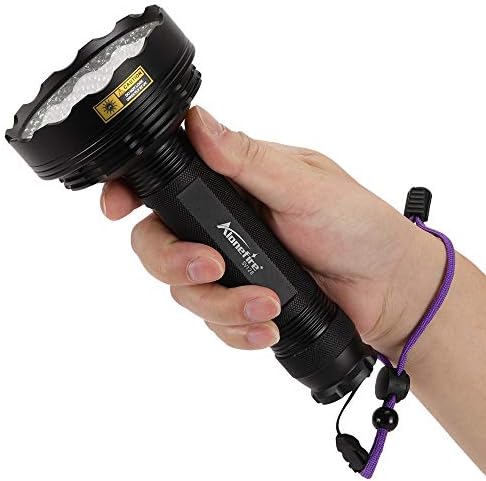 ALONEFIRE UV Flashlight 395nm Woods Lamp Anti-Spatter