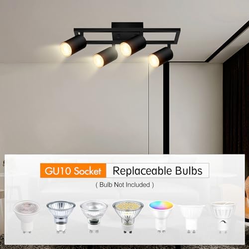 BoostArea 4 Ways Track Lighting Kit