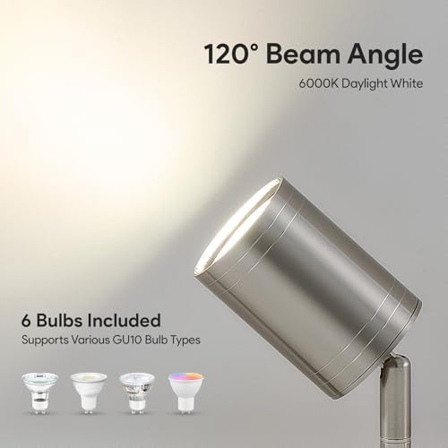 VONLUCE 6-Light LED Track Lighting Kit with Rotating Components