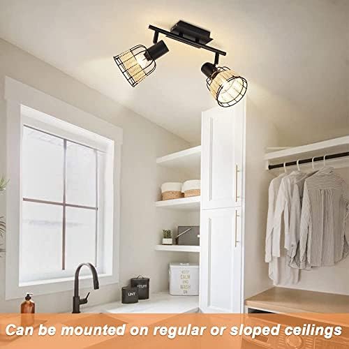 Vintage 2-Light LED Track Lighting Kit