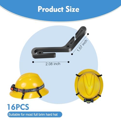 Hard Hat Light Clips - Non-Slip Durable and Stable