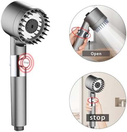 APOFUNPremium Shower Head with 3 Spray Modes Water-Saving High Pressure Design