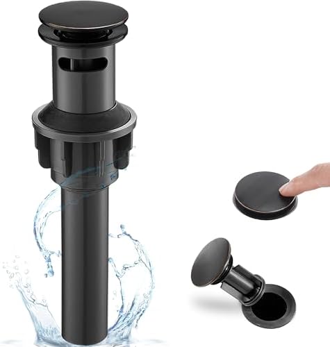 Oil Rubbed Bronze Pop Up Drain for Bathroom Sink